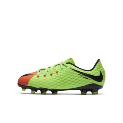 Nike Jr. Hypervenom Phelon 3 FG (852595-308) Girls Football Shoes Green/Black/Orange Nike Jr. Hypervenom Phelon 3 FG (852595-308) Girls Football Shoes Green/Black/Orange