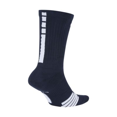 white and blue nike elite socks