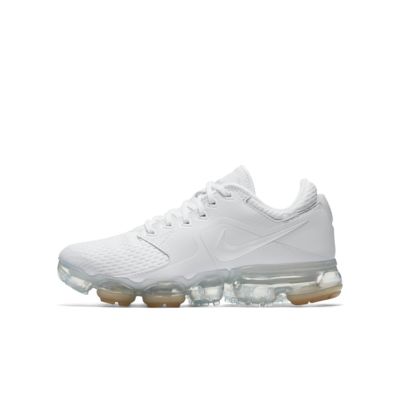 all white vapormax kids