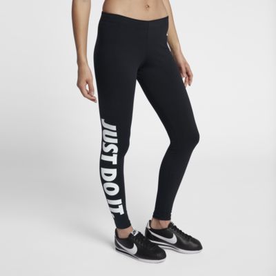 nike black logo waistband legasee leggings