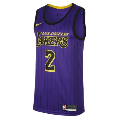 Lonzo Ball City Edition Swingman (Los Angeles Lakers) Men's Nike NBA ...