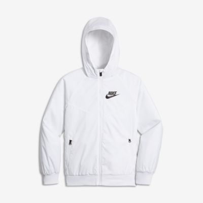 all white nike jacket