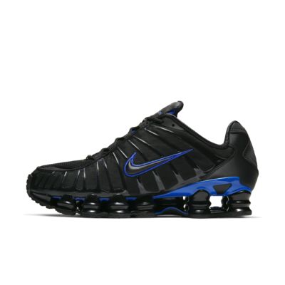 nike shox black and blue
