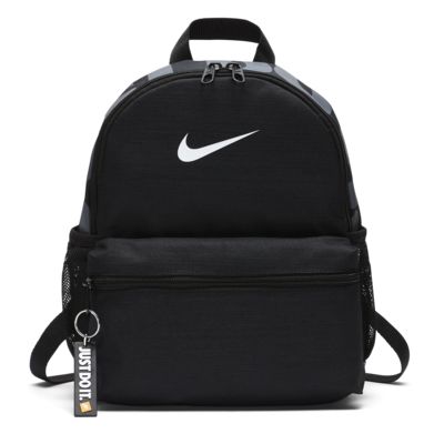 nike black just do it logo mini backpack