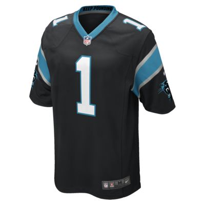 what color is the carolina panthers home jersey
