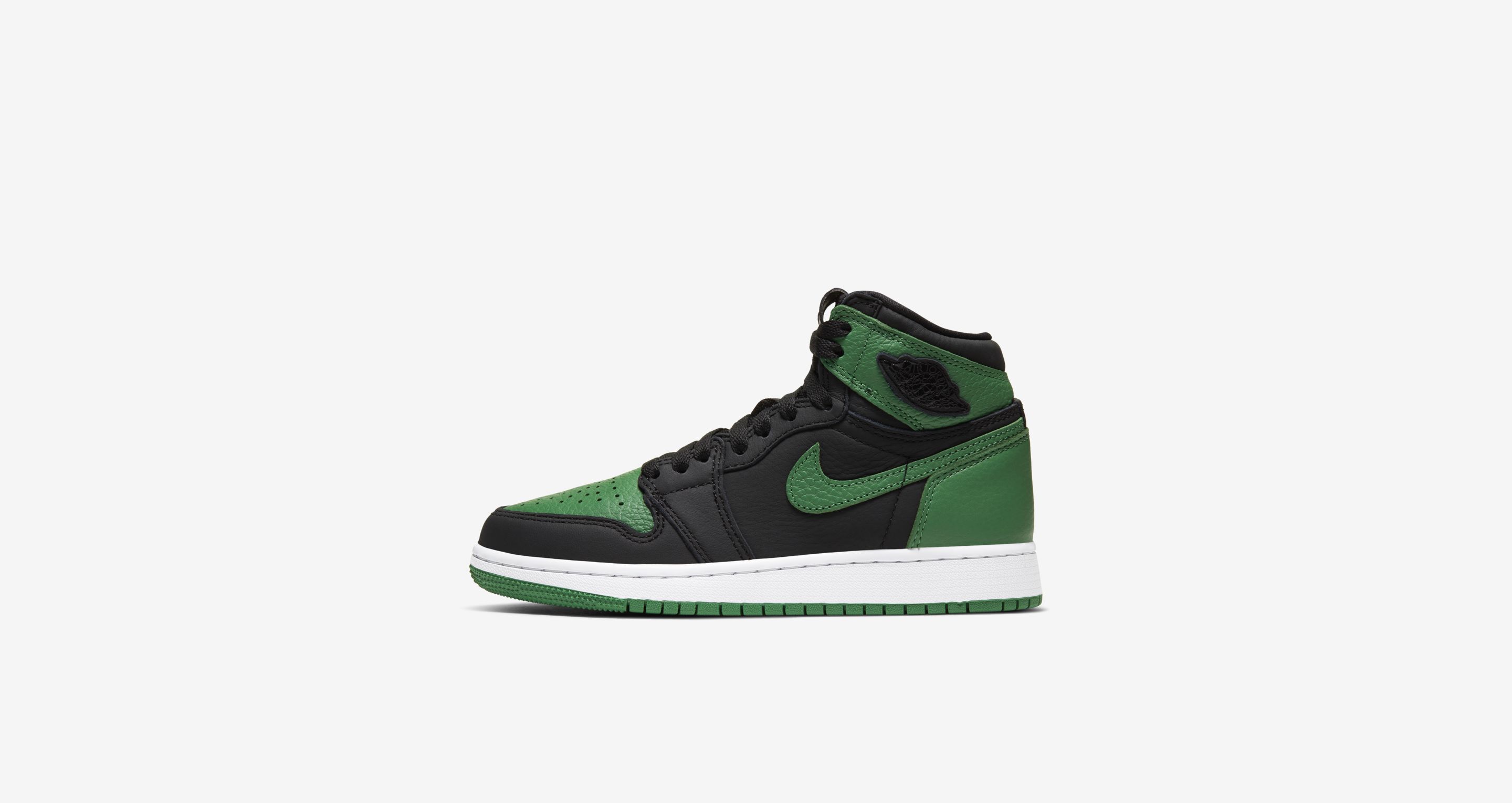 jordan 1 grade school pine green