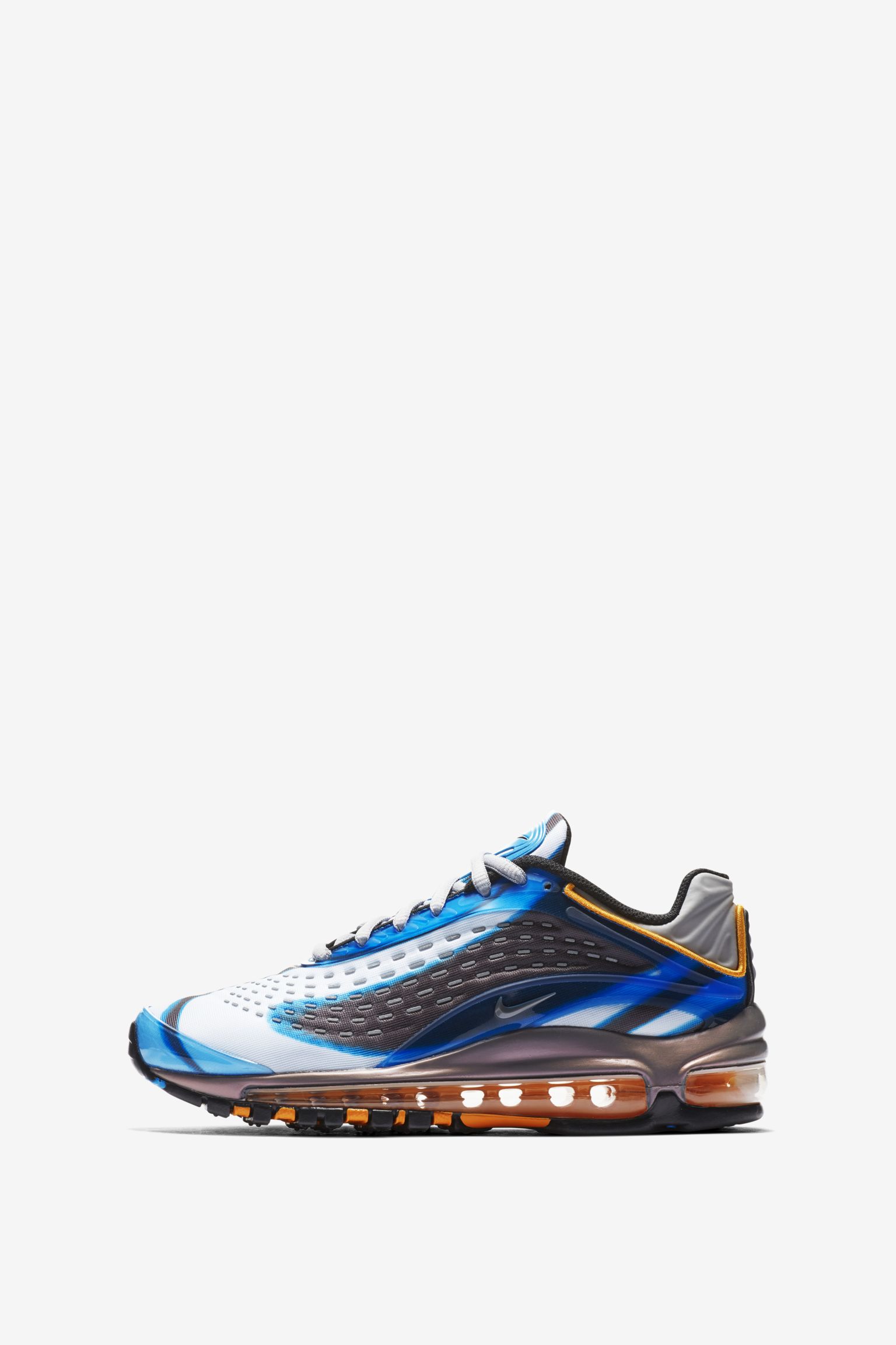 Nike Air Max Deluxe 'Photo Blue & Wolf Grey & Orange Peel' Release Date Nike Air Max Deluxe 'Photo Blue & Wolf Grey & Orange Peel' Release Date
