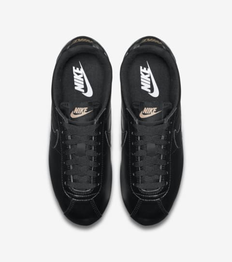 nike cortez black bronze