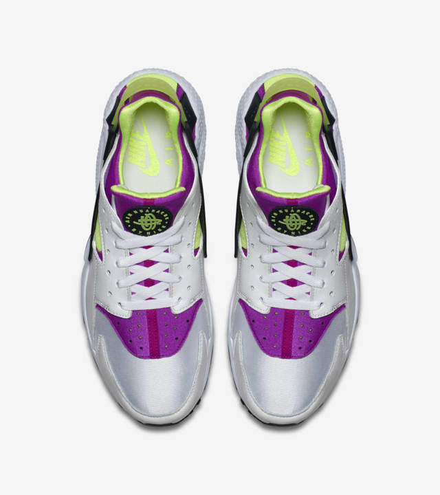 Nike Air Huarache Run ''White \u0026 Neon 