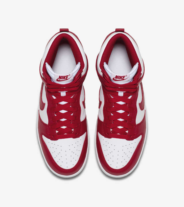 red white nike dunks