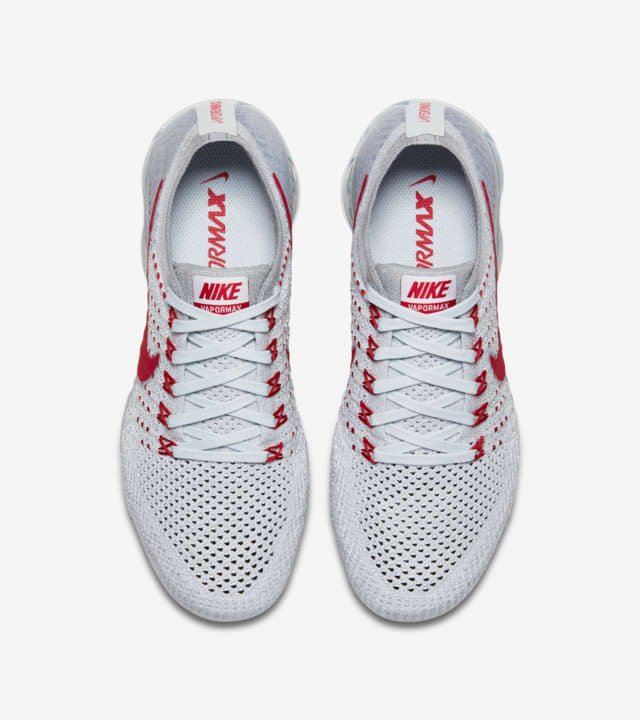 vapormax platinum red