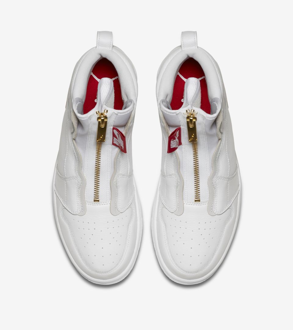 Women's Air Jordan 1 High Zip 'White & University Red' Release Date ...