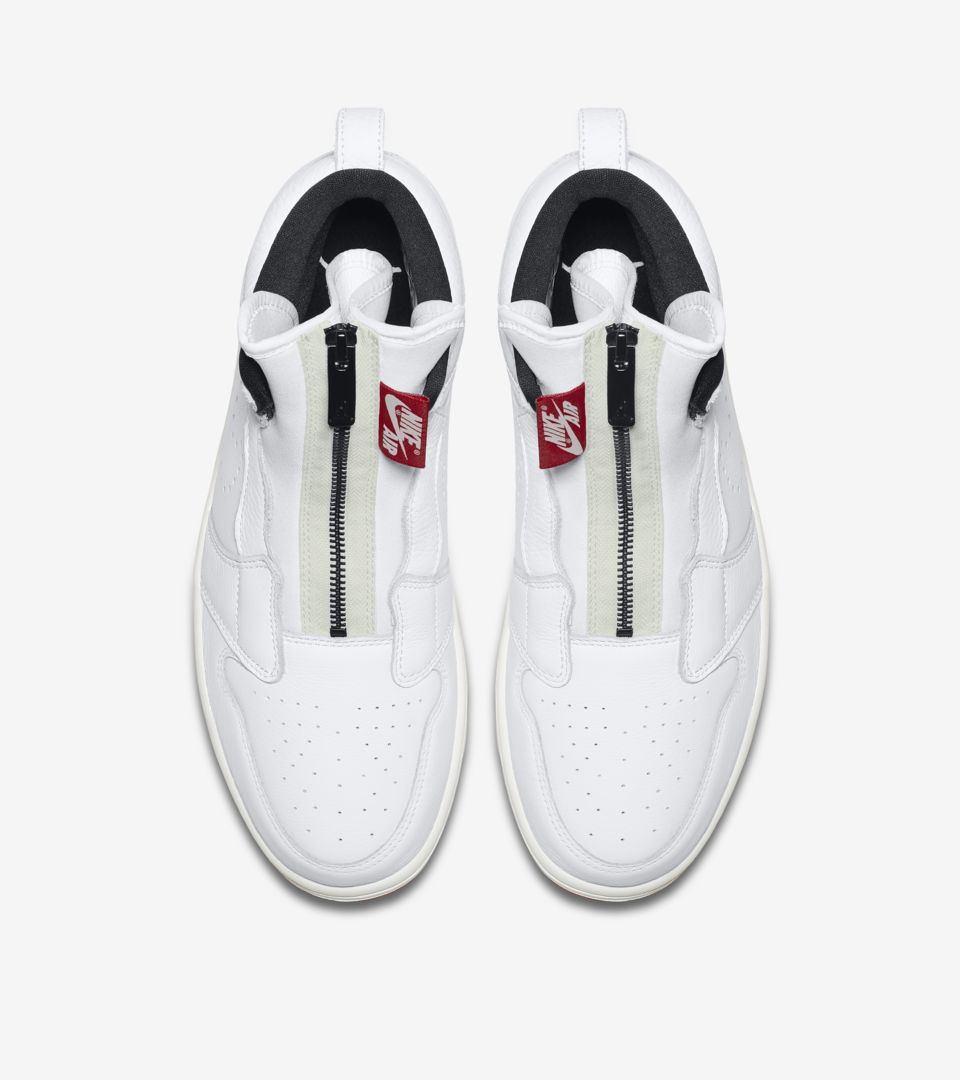 Air Jordan 1 High Zip 'White & University Red' Release Date. Nike⁠+ SNKRS