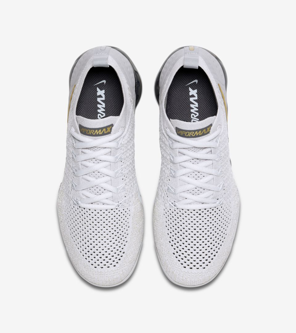 Women's Air Vapormax Flyknit 2 ' Vast Grey & Pure Platinum & Metallic Gold' Release Date Women's Air Vapormax Flyknit 2 ' Vast Grey & Pure Platinum & Metallic Gold' Release Date