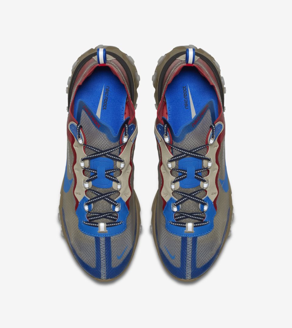 Nike React Element 87 Undercover 'Light Beige Chalk & Signal Blue' Release Date Nike React Element 87 Undercover 'Light Beige Chalk & Signal Blue' Release Date
