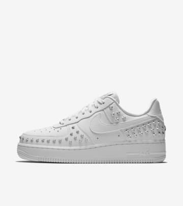 nike air force 1 07 trainers oil grey white star stud