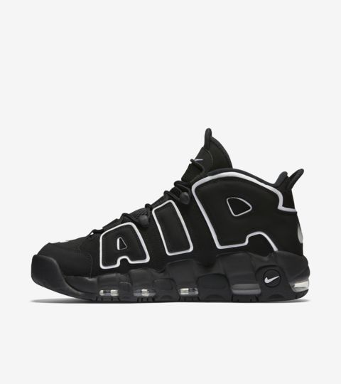 nike uptempo black