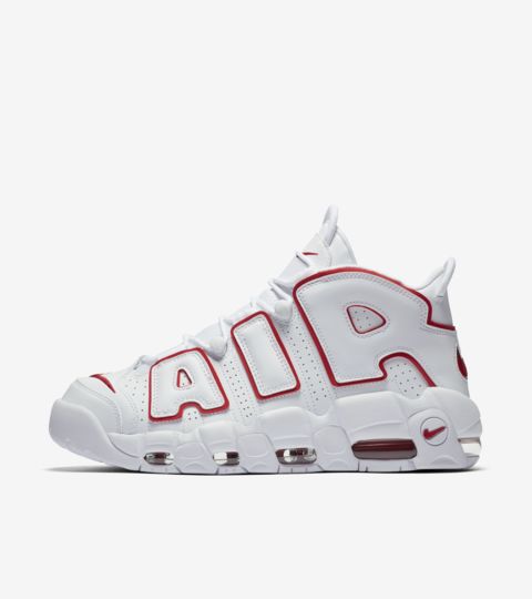 Nike Air More Uptempo White Varsity Red Release Date Nike Snkrs