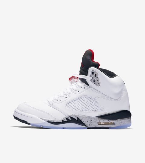 Air Jordan 5 Retro 'White \u0026 Black \u0026 University Red' Release Date 