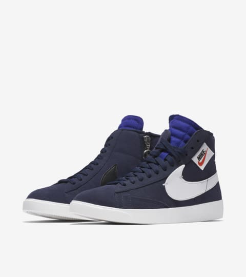 nike blazer mid womens blue