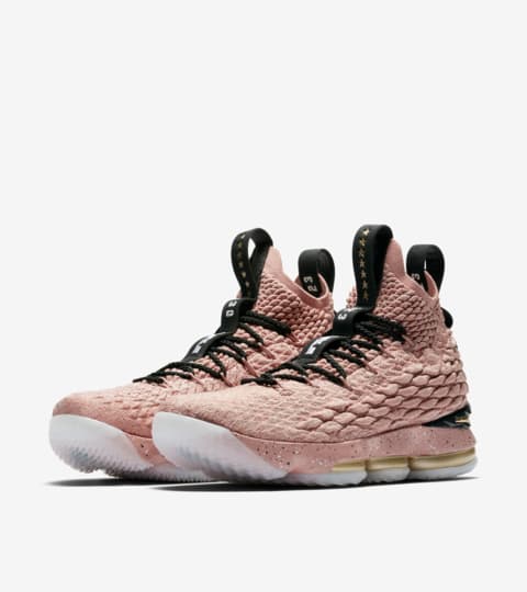 lebron 15 rose gold