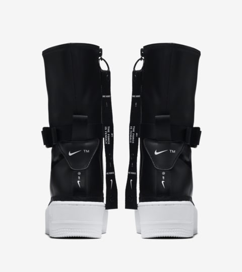 nike air force 1 sage high black