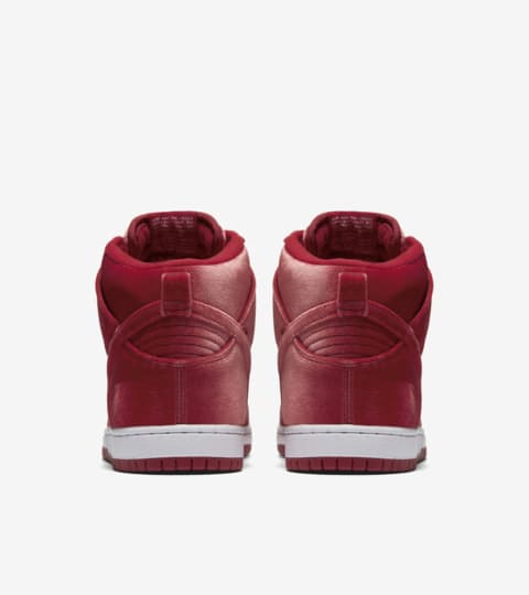 nike sb dunk high premium red velvet