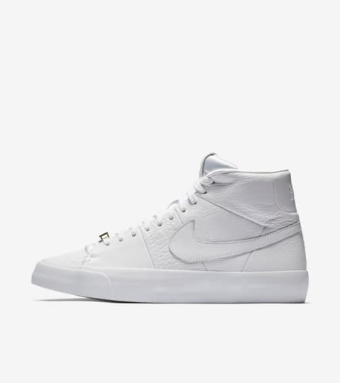 nike all white blazers