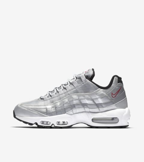 air max 95 metallic silver