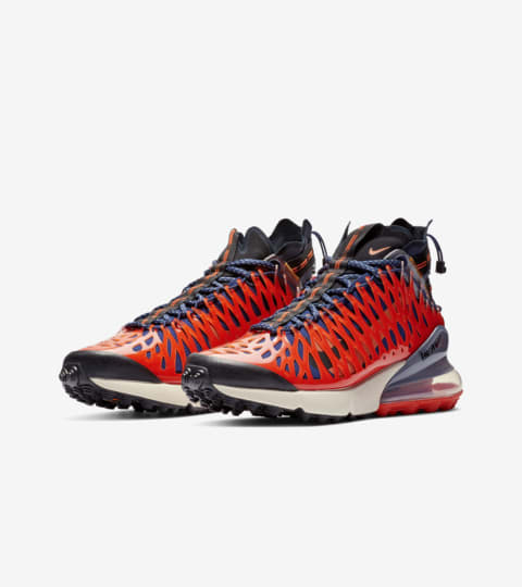 nike air max 270 ispa blue void & terra orange