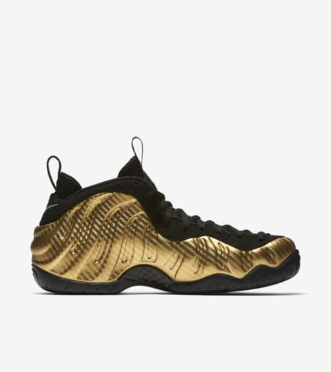 nike foamposite gold