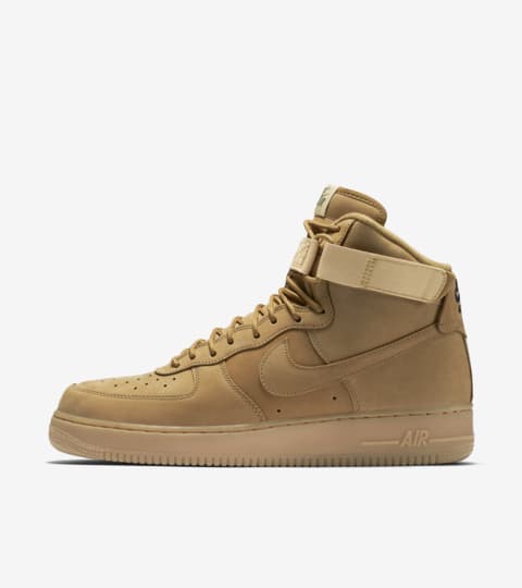 nike nike air force one trainers flax suede gum