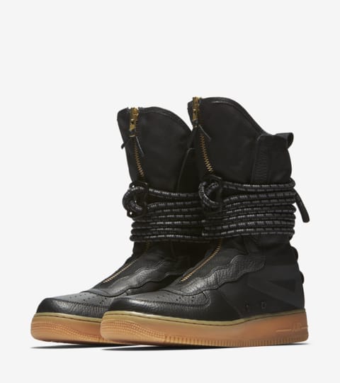 nike sf af1 high black gum