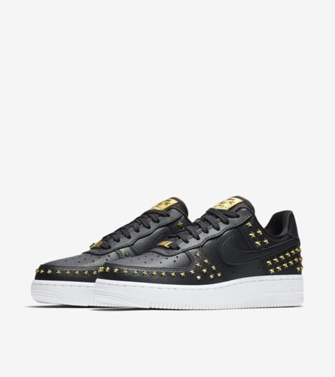 nike air force 1 07 trainers oil grey white star stud