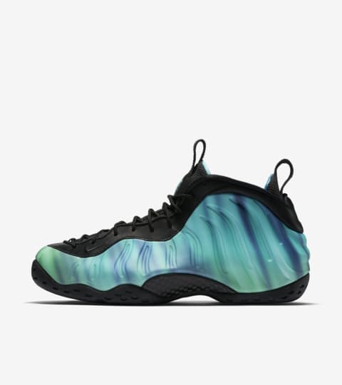 nike foamposite light blue