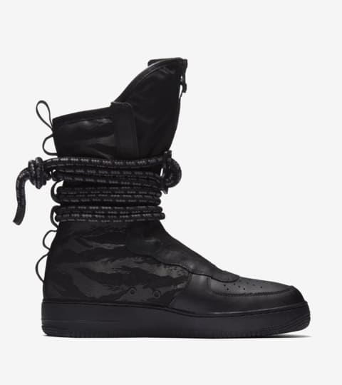 nike sf af1 high black and white