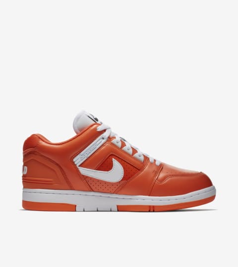 nike sb air force 2 low supreme orange