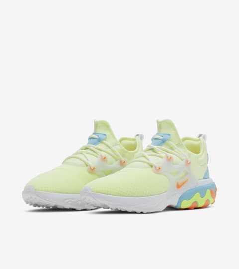 nike presto react yellow and green