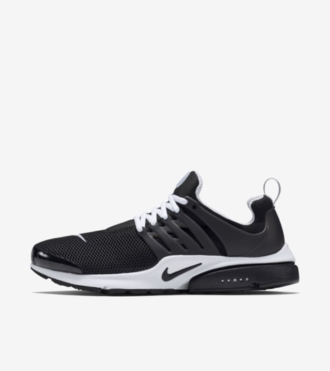 nike presto white and black