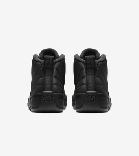 jordan 12 winter all black