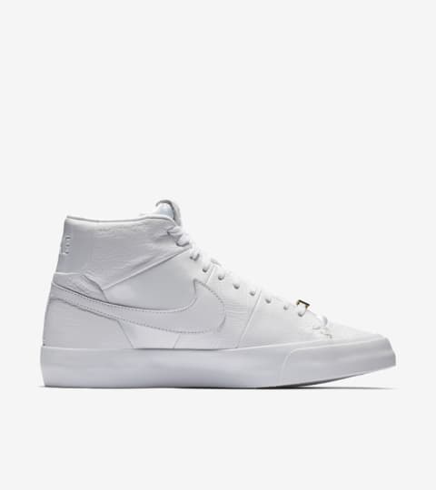 all white nike blazers