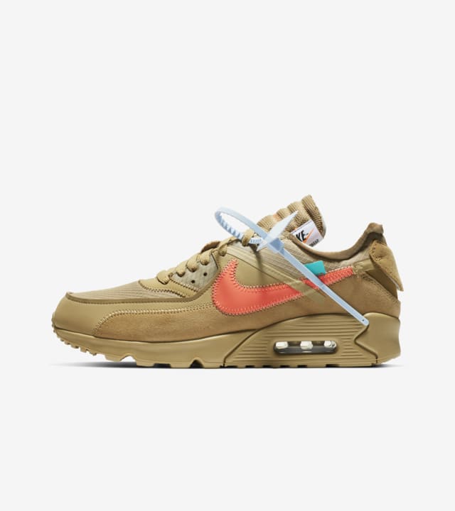 The Ten Air Max 90 Desert Ore Hyper Jade Bright Mango Release Date. Nike SNKRS