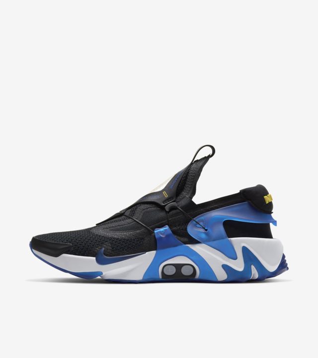 nike huarache black blue