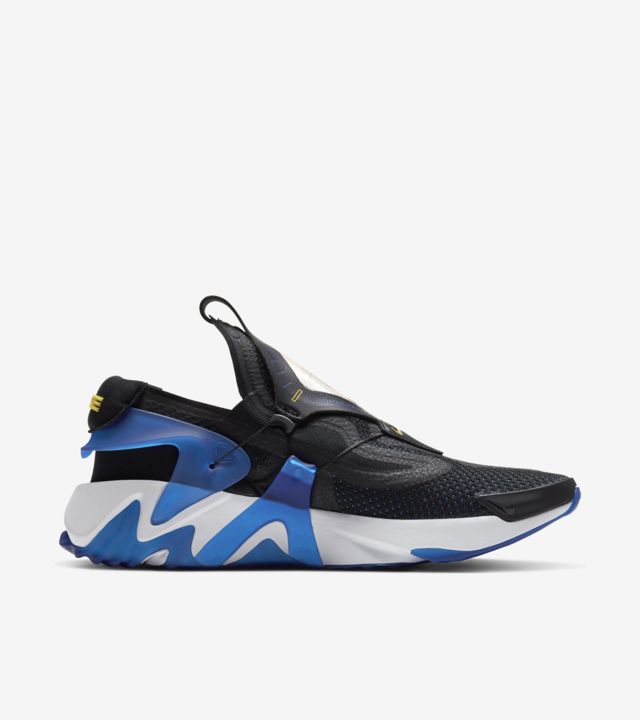 nike huarache black blue