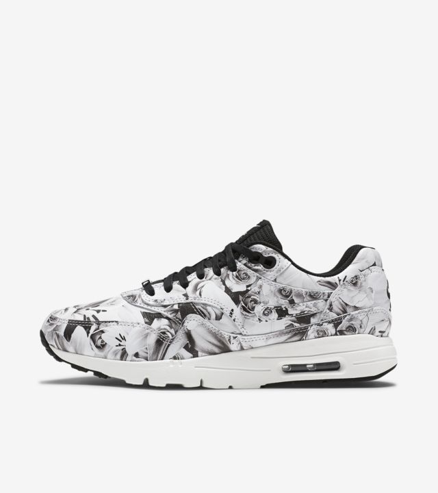 Women's Nike Air Max 1 Ultra Moire 'NYC'. Nike SNEAKRS LU Nike Air Max 1 Ultra Moire Black White Floral | SneakerFiles