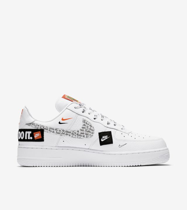 just do it nike air force 1 low white