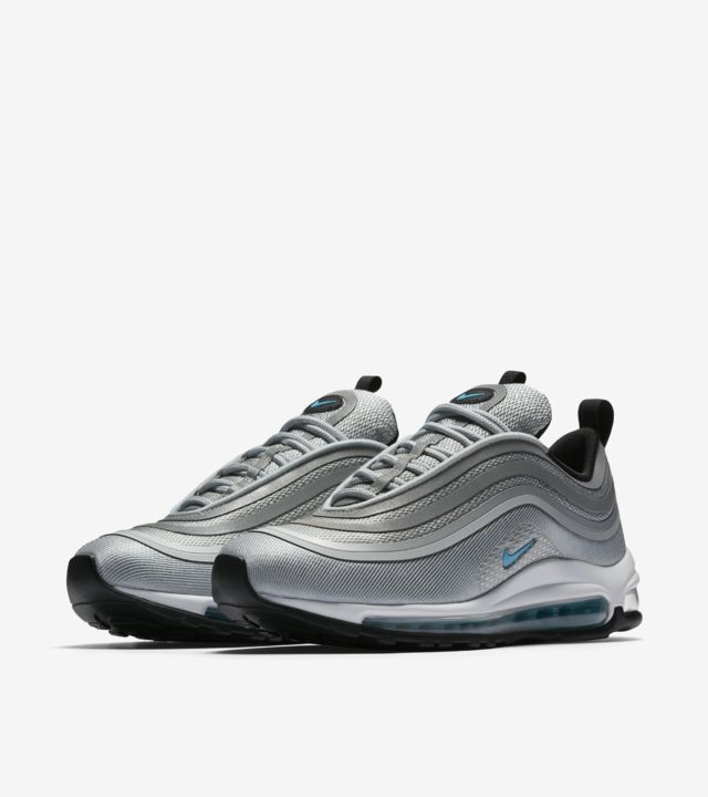 Women's Nike Air Max 97 Ultra '17 'Wolf Grey & Marina Blue WomenMen Nike Air Max 97 Ultra 17 BlackPure Platinum