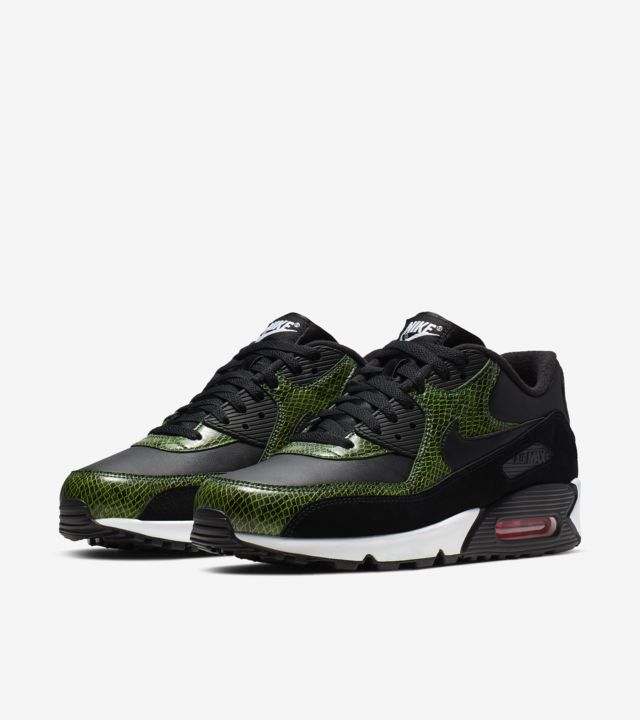 nike air max 90 green and grey