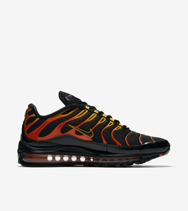 nike air 97 black and orange