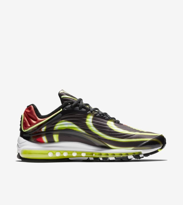air max deluxe black red